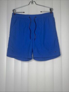 Tommy Hilfiger Royal Blue Quick‑Dry Swim Trunks